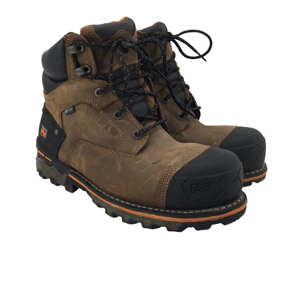 Timberland PRO Mens Boondock 6 in Composite Toe Waterproof Work Boot 11M Brown main image 4